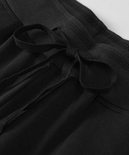 Weintee Women's Petite Cotton Sweatpants With Pockets Xl Black #TOP3