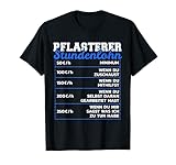 Herren Pflasterer Stundenlohn Steinsetzer Meister Steinleger T-Shirt