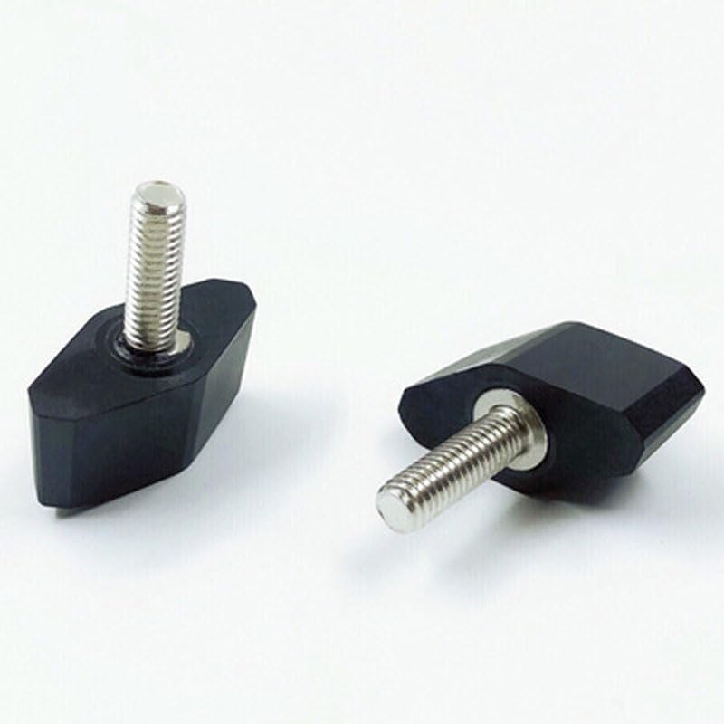 M8 T-Type Screw Thumb Plastic Head Bolts bakelite Knob Screws Hand Twist 2PCS - (Size: M8x25mm)