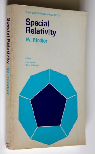Special Relativity (University Mathematical Texts) 0050013424 Book Cover