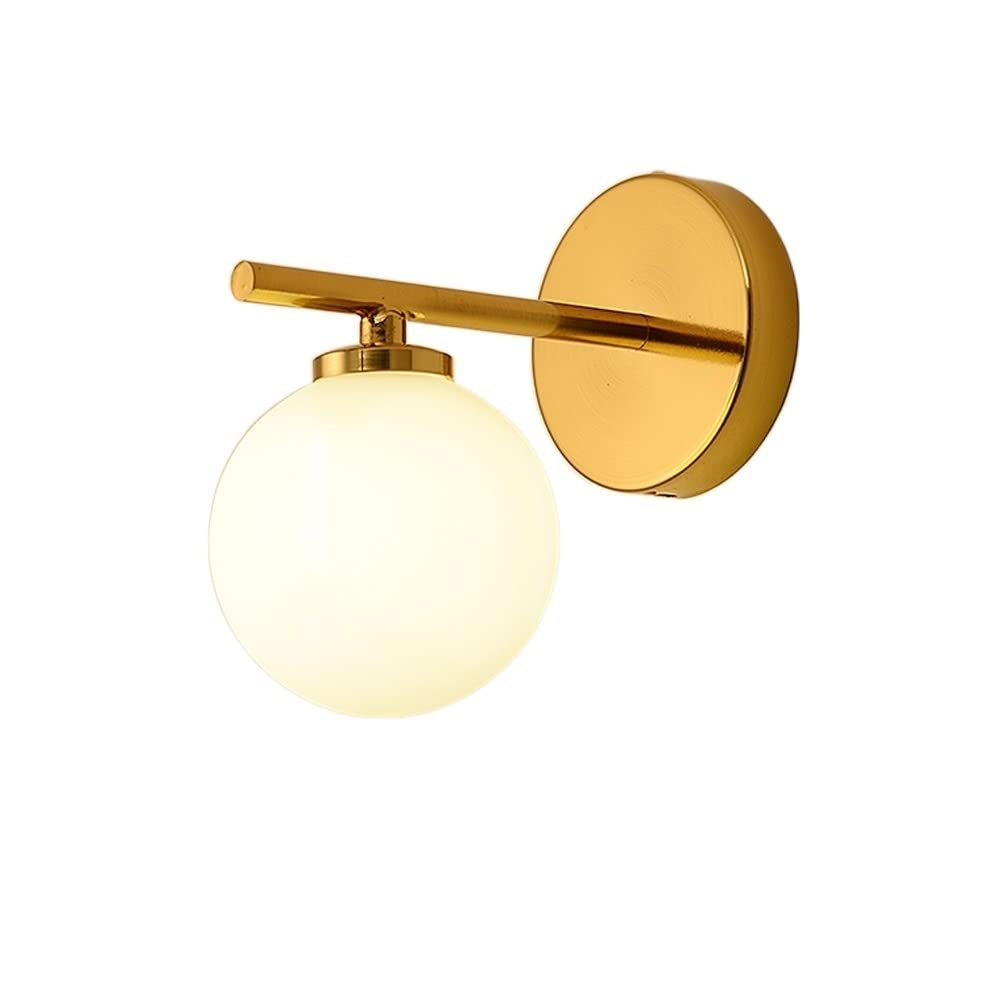 Lampe murale boule de verre créative et structure chic style scandinave pour intérieur moderne