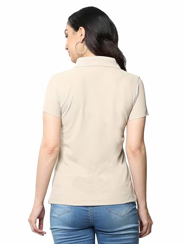 Image of STELLERS Women's Premium Polo T-Shirt, Regular Fit | Odour Resistant | Wrinkle Free | Quick Dry | Stretchable | Lightweight | Breathable | Sustainable | Anti-Static | Feather Touch Feel