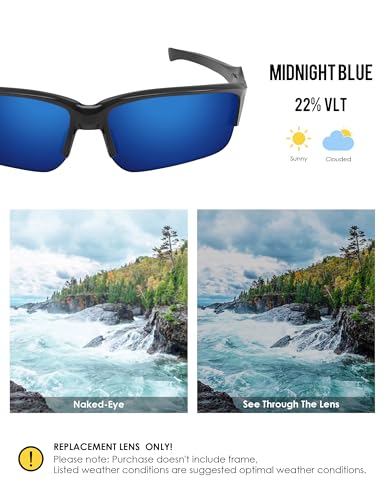Image of BLAZERBUCK Polarized Replacement Lenses for Oakley Flak Beta OO9363 /Flak Beta Asian Fit OO9372 Sunglass