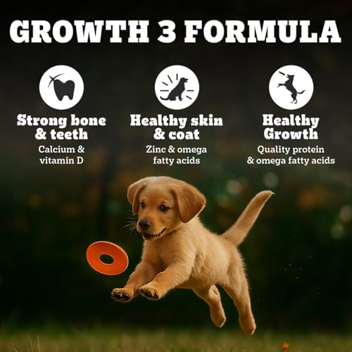 Pedigree PRO Puppy Large Breed, 3 kg Dry Dog Food, Vet Trusted Brand, Expert Nutrition, Quality Protein, 33% More Nutrients (3-18 Months)