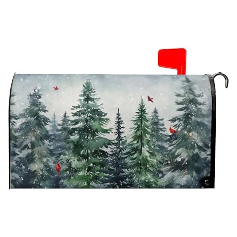 Granbey Winter Watercolor Mailbox Cover Cover