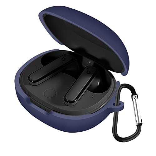 FAZHAN �Ή� Anker Soundcore Life P3 �P�[�X �t��V���R���f�� �ی�J�o�[ ���C�����X�[�d�Ή� LED�� �J���r�i�t�� �����h�~ ���^ �y�� �h�w�� �h�o(�u���[)