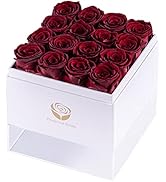 Sunia Rosa Stabilizzata, Rosa Regalo per Lei - Fatto a mano vera Rosa Eterna Regalo Romantico per...