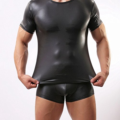 Collants sexy pour homme GZ combi-short moulant noir soirée