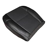 GXARTS Front Driver Or Passenger Side Bottom Replacement Perforated Leather Seat Cover Black Compatible with Cadillac Escalade Escalade ESV Escalade EXT 2007 2008 2009 2010 2011 2012 2013 2014