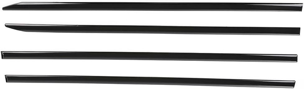 PIT66 Side Molding Trim, Compatible with 2019-2021 Dodge RAM 1500 Crew Cab Body Side Molding Trim Black