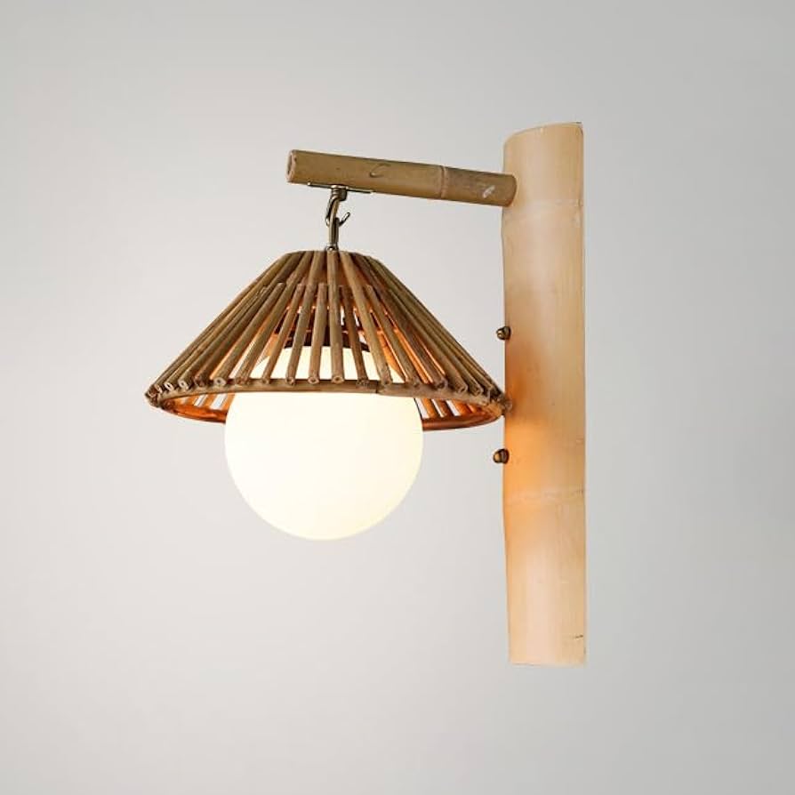 Amazon.co.jp : KY LEE 木製 天然素材 ブラケットライト 壁掛け