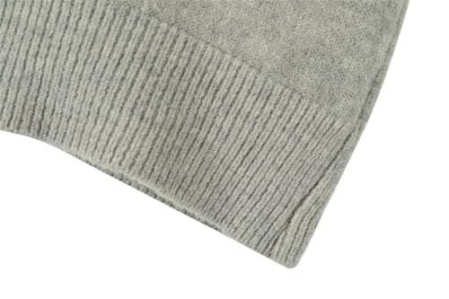 Men's Vintage Solid Color Single-Breasted Straight Long Sleeve Sweater 6