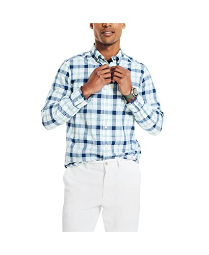 Chemise à carreaux durable Nautica vêtement écoresponsable mode homme casual