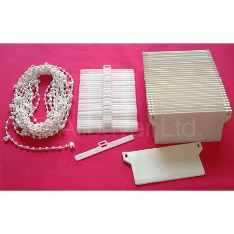 Vertical Blind Spares & Repairs - Weights + Hangers + Chain For 89mm or 3.5" Inch Blinds (40) Cover