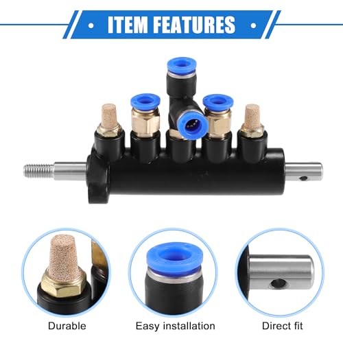 Image of Air Control Valve Foot Pedal, 6.10 inchx2.05 inchx2.91 inch Tire Tyre Changer Machine Parts Universal for Car Tire Change Durable Metal Black
