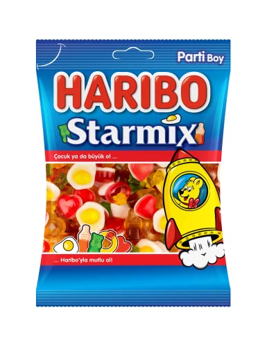HARIBO Starmix Jelly Beans, 140 gm, Blue & White (HG109)