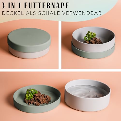 2 Stück Hundereisenäpfe Mit Deckel - Auslaufsicher & Tragbar Für Unterwegs