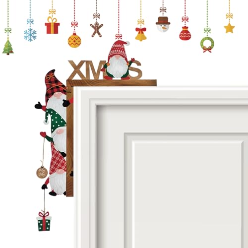 BrKern Weihnachtsdeko aus Holz für Türrahmen – Festliche Outdoor &...