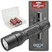 SureFire G2X Pro 600 Lumen Tactical EDC Flashlight Bundle with 2 Extra CR123A Batteries and Lightjunction Battery Case (Black)