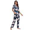 Descubre la mejor manicura y pedicura de LugoPulsa aqui 👈🏼 y pide cita GOSO-Pijama-de-saten-para-Mujer-con-Botones-de-Seda-Floral-Manga-Cortos-y-Pantalones-Ropa-de-Dormir-Conjuntos-Pijama-para-Mujer