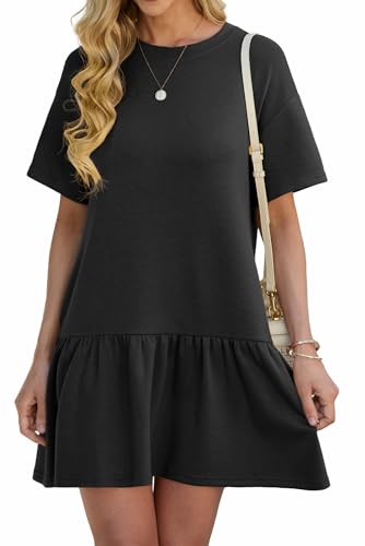 HiMONE Summer Dress for Women 2025 Cute Babydoll with Pockets Loose Fit Casual Dresses XS-2XL