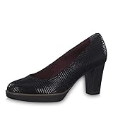 Tamaris Damen Plateaupumps 1-1-22432, Frauen Plateau-Pumps,Plateau-Sohle,Plateauschuhe,modisch,bequem,Fashion,TOUCH-IT,BLACK STRUCT.(Schwarz)