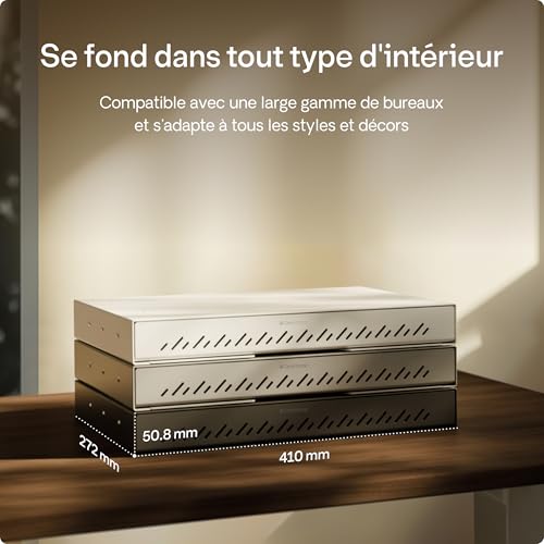Caisson sous bureau métal coulissant noir Modèle 417 Desktronic