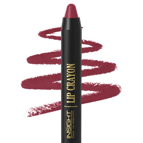 Image of INSIGHT Long Lasting Lip Crayon - All-Day Comfort | Matte Finish | Waterproof | Non-Transfer | Non-Sticky | Enriched with Vitamin E & Kojic Acid | Sharpenable Tip | Full Coverage | Lightweight Lipstick (Barbie) - 7g