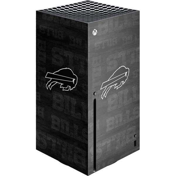 Skinit Decal Gaming Skin Compatible with Xbox Series X Console - Officially Licensed NFL Buffalo Bills Black & White Design