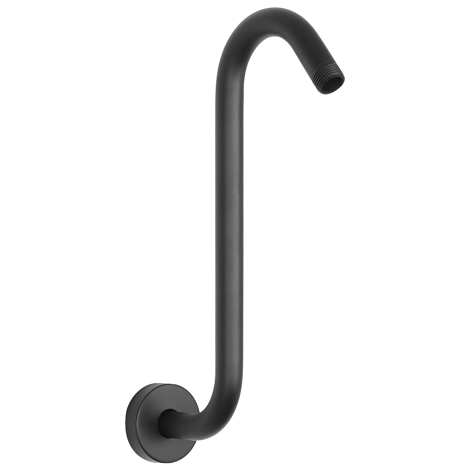 Photo 1 of **Similar item**
HarJue S Shaped Shower Arm, High Rise Shower Head Extension Pipe Standard 1/2" Connection with Flange, Awesome Shower Experience-Stainless Steel Bathroom Accessory(12 Inch S Shape, Matte Black)