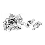 uxcell Drawer Toolbox Metal Spring Loaded Toggle Draw Latch Catch Hasp 10pcs, Metal (Pack of 10)