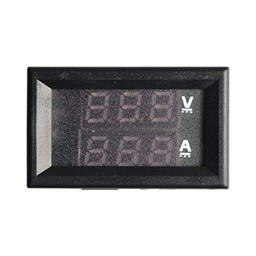 Image of AKK LED Digital Voltmeter Ammeter Blue Red LED Amp Dual Digital Display Voltage Meter, Electronic Monitors and Monitor modules for Monitoring Electric Current and Electrical Signals