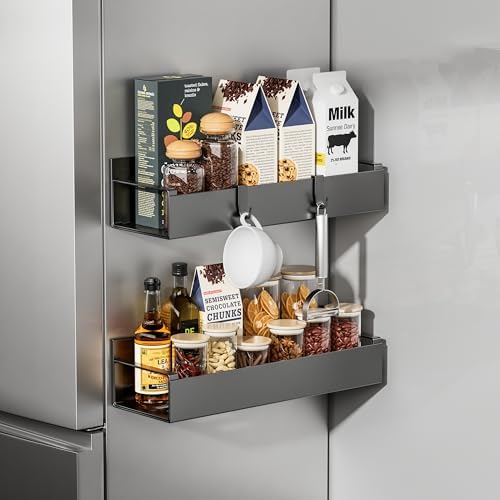 Magnetic Fridge Organizer, Spice Rack, Kitchen Organizers and Sto...