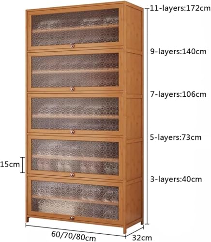 Meuble à chaussures armoire fine et étagère multicouche à portes rabattables
