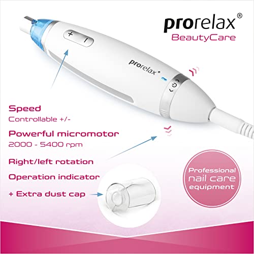 prorelax Maniküre- / Pediküre-Set PERFECT | Damen/Herren | Professionelle Hand- und Fußpflege für Zuhause und unterwegs | 5 hochwertige Aufsätze aus chirurgischem Stahl – Bild 6