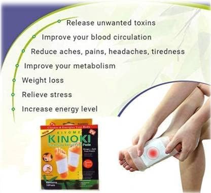 SWIREUK Kinoki Detox Foot Patches |adhesive Body And Foot Patch To Detoxification | Organic Natural Ingredients | Cleansing Detox Foot Pads Toxins Stress Relief | Detox Patches For Feet | 2 Box 4
