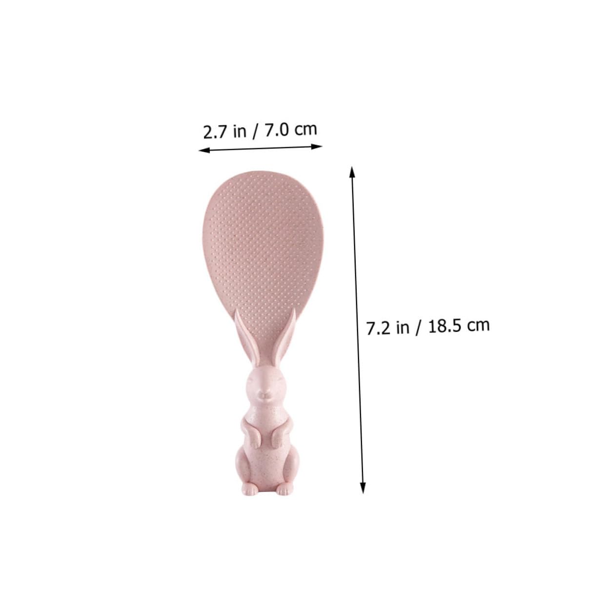 GRIRIW 10pcs Creative Rice Paddles Straw Bunny Design Non-stick Kitchen Utensils for Buffet