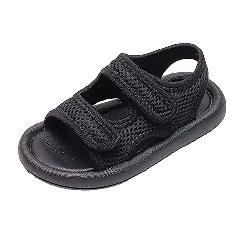 Toddler Girls Boys Open Toe Lightweight Sandals Unisex Kids Summer Two Strap Comfort Soft Anti-Slip Beach Sandals