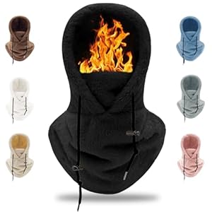 Crazy Bean Fleece Sturmhaube Schwarz CRB23070801