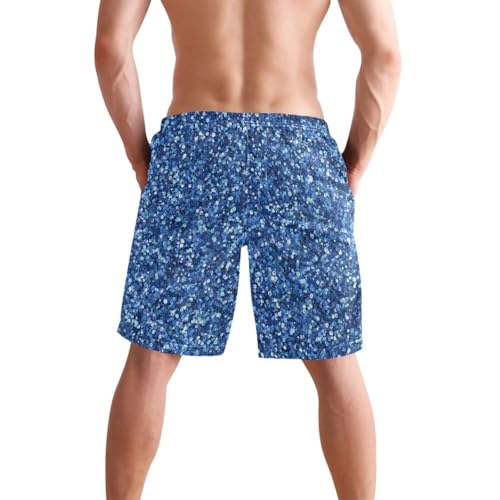 Short de natation bleu à doublure compression homme idéal pour la plage et le surf - 3