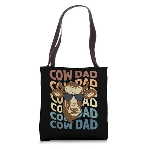 Bolsa Tote Funny Cow Dad 16 pulgadas miniatura 1