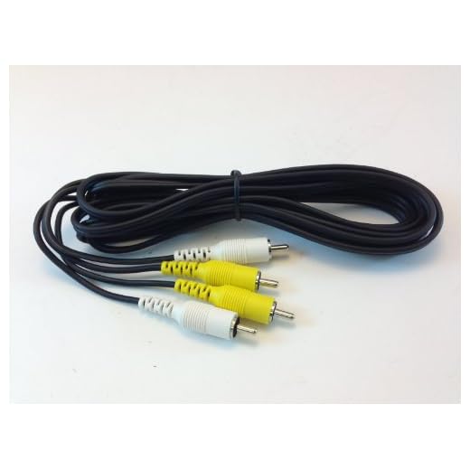 10' V/A RCA Cable Yellow/White Gaming RCA Cable (Single)