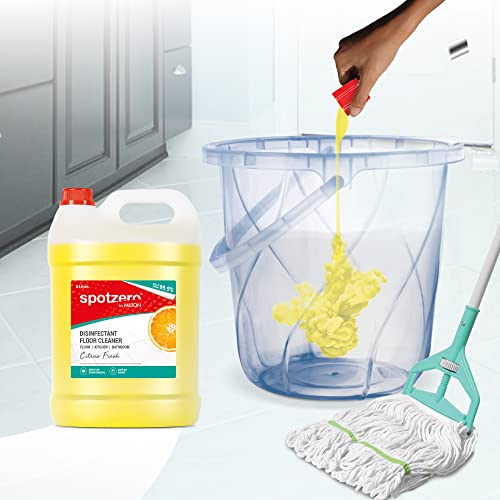 Image of Spotzero by Milton Disinfectant Floor Cleaner, 5 Litres, Citrus | Surface Cleaner | Stain Removal