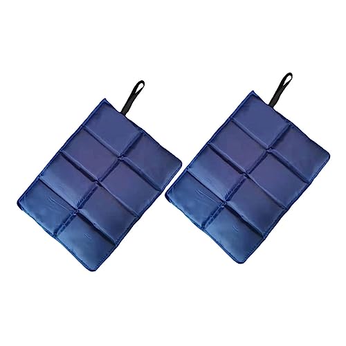 SUPVOX 2pcs Waterproof Oxford Camping Sleeping Pad Portable Hiking Seat Mat Outdoor Pillow for Family Picnic