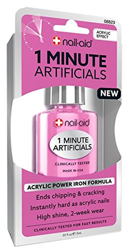 NAIL-AID 1 Minute Artificials, Clear, 0.55 Fluid Ounce
