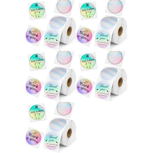 Étiquettes thermiques de 2 pouces autocollantes et rondes pour un codage couleur net