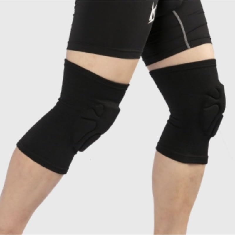 Exercise, protection Thickened Sponge Anti-collision Knee Pads Roller Skating Protective Gear Sports Knee Pads for Fitness, cycling, running, playing football(Medium)