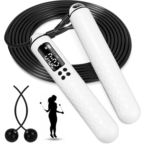 Skipping Rope Kalorienzähler,einstellbares Springseil mit Kugellager und...