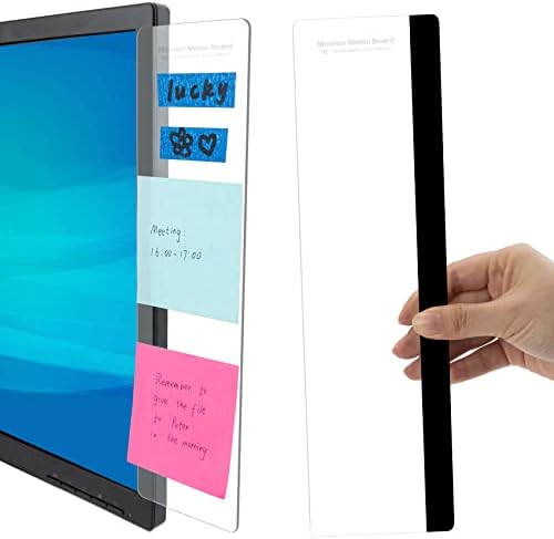 Office Desk Accessories 2pcs Computer Monitor Memo Board Computer Message Board Office Supplies for Women Men Computer Sticky Note Holder Home Office Accessories Office Desktop Message Office Decor
