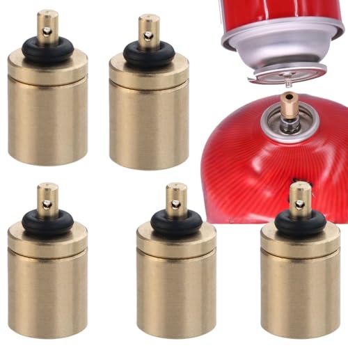 BAOSROY Adaptador de Recarga de Gas,Adaptador de Estufa de Gas de Camping,Adaptadores Portátiles de Recarga de Gas,para Recarga de Tanque de Gas Acampar Aire Libre Senderismo